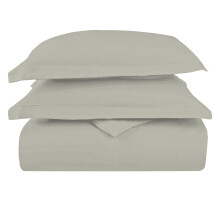 Pizuna Luxurious Cotton Duvet Cover King Size Silver 1000 Thread Count | Duvet Covers 100% Long Staple Cotton King, 230x220cm