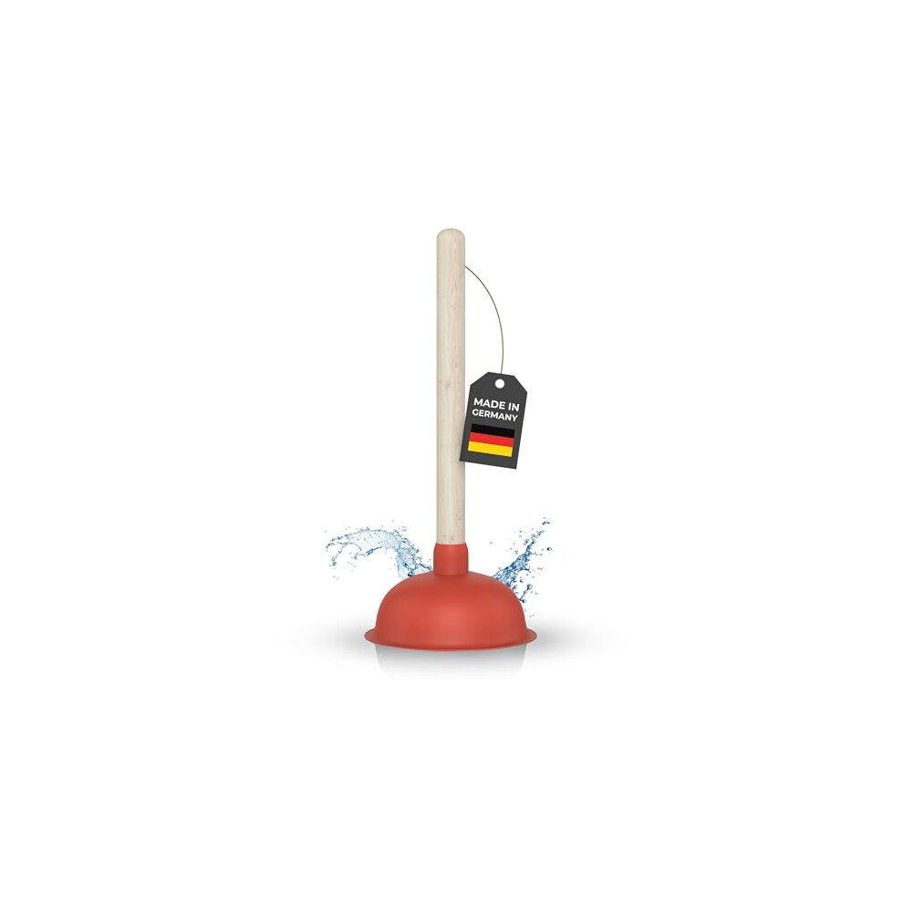 Klangfeiler Sink & Drain Plunger - 140Mm & Extra Strong - Made In Germany 8719689926427