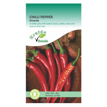 Chilli Spicy Hot Pepper Seeds Dracula 25 Seeds Capsicum Annuum Grow Your Own Vegetable Ideal for Greenhouse or Garden Growing in Raised Beds