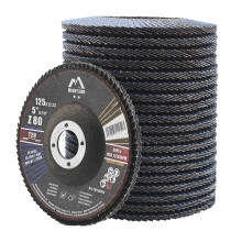 Merryland 20 Pack Flap Disc 125 mm Metal 80 Grit T29 Flap Wheel | 125mm Angle Grinder, Flap Wheel, Stainless Steel Iron Universal