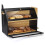 Large Bamboo Bread Bin 2 Tier Breadbox Kitchen 19.7"x9.8"x14.5" Black 6