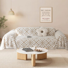 SHANNA Sofa Cover for 3 Seater, Chenille AB Sided Slipcover for Corner Sofa, All-Season Protection Couch Cover for Dogs