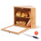 Corner Bamboo Bread Bin Double Decker Kitchen 12.6"x12.6"x13.4" Natural 6