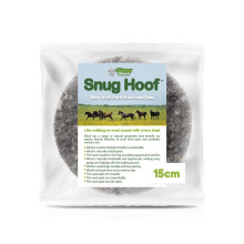 15cm Snug Hoof Wool Hoof Pads, 2-pack Natural Felt Padding for Horses | Absorbs Many Times Its Weight in Moisture