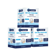 Canosept Dog Ear Wipes 3x 50 Pads - Dog Ear Cleaner Wipes - Clean Ear Finger Pads For Dogs - Dog ear wipes finger