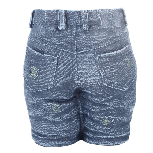 Blumentopf Denim-Deko aus Harz, 18,5 cm