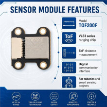 TOF200F LaserDistance Sensor Module, Infrared Ranging Board for Robot Obstacle Detection and DIY Measuring Projects