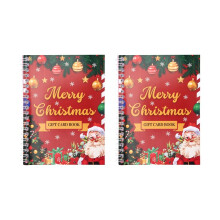 Libro di Biglietti Regalo di Natale Rosso 2pezzi, Regali per Nipoti, Bambini, Donne, Sorprese su Ogni Pagina, Libretto di Biglietti Regalo DIY