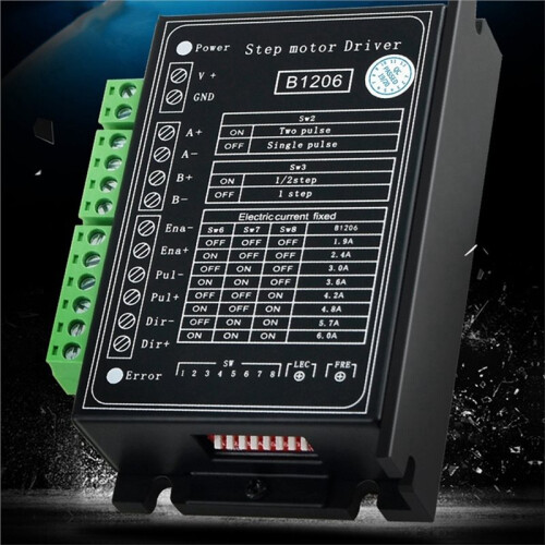 B1206 Stepper / Half Step Driver Two Phase Stepper Motor Driver Supply Voltage 120V 6A Working Current 2
