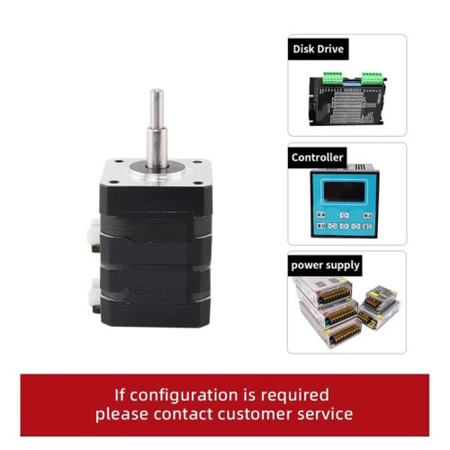 NEMA17 Double Layer Stacked 1.6A 270mN.M Stepper Motor Forward and Reverse Automatic Micro Stepping Motor for CNC 2