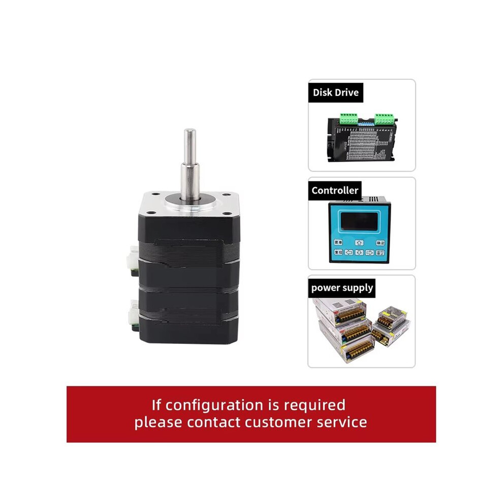 NEMA17 Double Layer Stacked 1.6A 270mN.M Stepper Motor Forward and ...