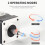 NEMA17 Double Layer Stacked 1.6A 270mN.M Stepper Motor Forward and Reverse Automatic Micro Stepping Motor for CNC 5