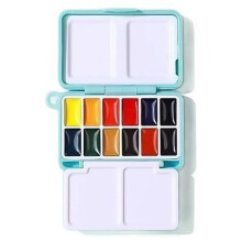 Coffret de Peinture Aquarelle pour Étudiants, 12 Couleurs, 0,5 Ml, Palette Portable, Matériel de Dessin et de Peinture