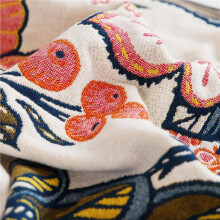 Sleep Boho Flower Blossom Farmhouse Retro Floral Cotton Muslin Blanket Throw Cover for Bed Couch Sofa Cozy Soft