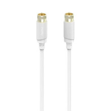 Hama antena, cabo SAT de ligação [1x coaxial macho - 1x coaxial macho] 5 m 120 dB branco