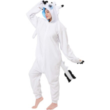 Kostium Smoka Kombinezon Piżama Miękki Wygodny Cosplay Biały Rozmiar M