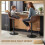 2-Pack Modern Swivel Bar Stools, Brown 5