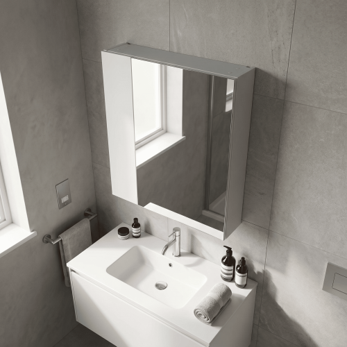 Balterley 600 75 25 MIRROR UNIT GLWHT 2