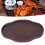 Teetablett aus Bambus, Walnussfarbe, 36,8x25,7x2,5 17