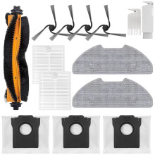 14 Stuk Accessoire Kit voor  D20 Air  Robotstofzuiger Vervangonderdelen Hoofd Zijborstels Filters Mop Pads Stofzak
