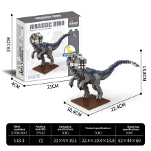 (StyleC)Blocs de construction dinosaures jouets pour le développement cognitif et bricolage artisanat pour enfants