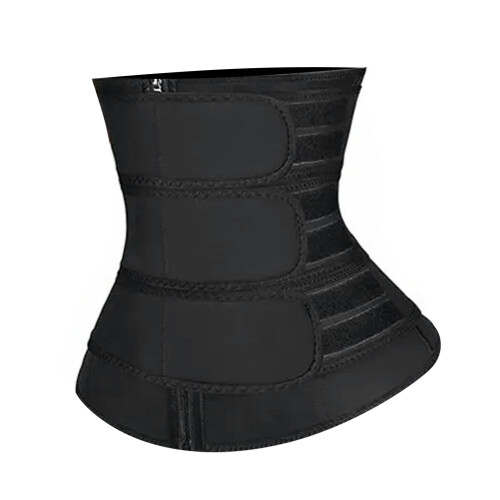 Taillentrainer mit Reißverschluss, Polyester,