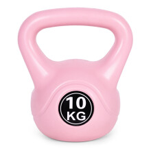 Kettlebell 10 kg pour l'exercice, haltère, balle de musculation, charge de fitness, rose, ModernHome