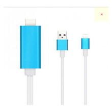 (blue)Cavo Adattatore Micro Usb A Hdmi Tv Mhl per Max Hd Completo