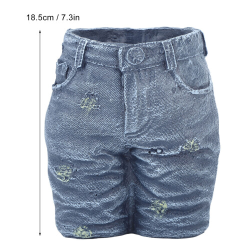 Blumentopf Denim-Deko aus Harz, 18,5 cm