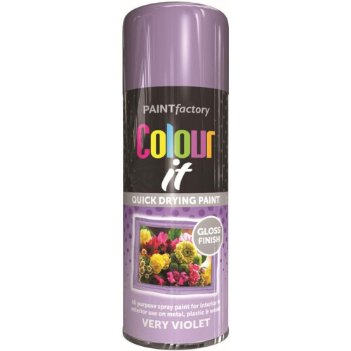 Rapide RAPIDE PF Colour It Spray Paint Performance Quick Drying Wood Very Violet 400ml