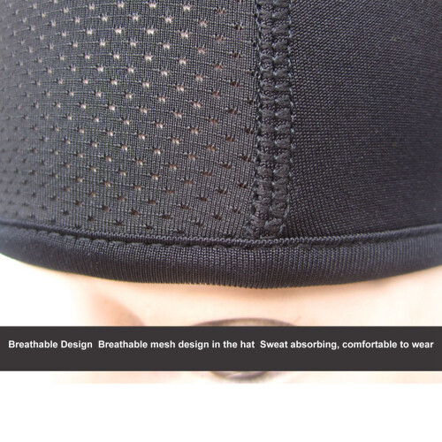 Atmungsaktive Helmhaube aus Polyester für Sport