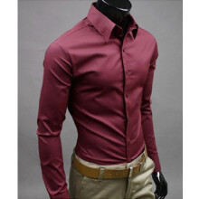 (# Navy Blue,Tag 3XL=US XL)Mens Youth Dress Shirt With No Iron Finish And Long Sleeve Design For Daily Use