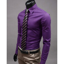 (# Light Gray,Tag M=US XS)Mens Youth Dress Shirt With No Iron Finish And Long Sleeve Design For Daily Use