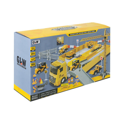 Ensemble camion de chantier avec grue et accessoires 2