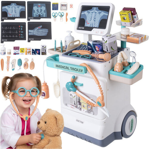 Kinder-Arztkoffer mit Trolley, EKG, 26-teilig 1