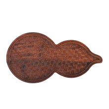 Teeuntersetzer Bambus 24x12,8cm Kürbisform
