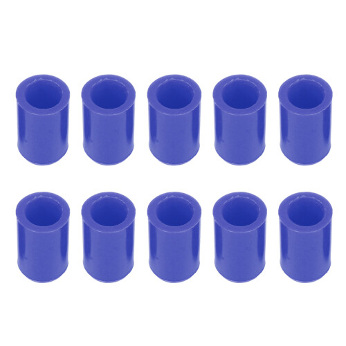 10er Set Silikonschlauchkappen 12mm Blau 1