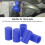 10er Set Silikonschlauchkappen 12mm Blau 20
