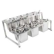 Edelstahl Marmeladenständer 9er Set 3x2,2L 5x1,6L