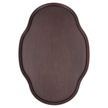 Teetablett aus Bambus, Walnussfarbe, 36,8x25,7x2,5