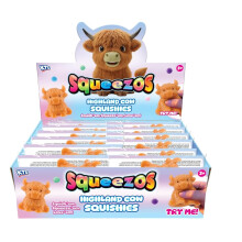 Kandy Toys Squishy Highland Cow With Bobbles Sensory Toy
