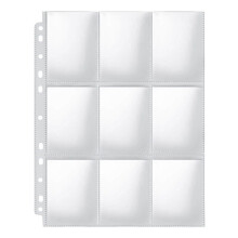 100pc 9 Pocket Double Sided Card Sleeves Binder Sheets, Holds 1800 Cards, Trading Card Binder Sleeves for 3 Ring Binder