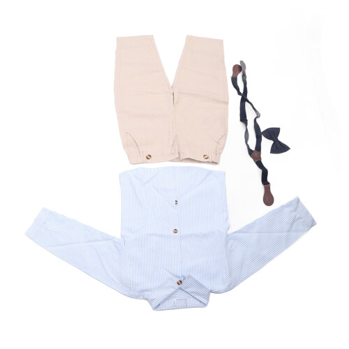 Jungen Anzug Langarm Hemd Blau 100cm Set