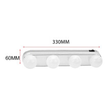 LED-Kosmetikspiegelleuchten, 4er-Set,