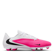 (8 UK, White/Pink) Nike Mens Phantom 6 Low Club Firm Ground Football Boots
