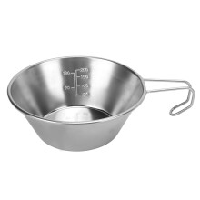 Praktischer Becher Edelstahl für Camping 310 ml