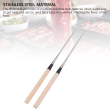 Edelstahl Sushi-Stäbchen Massivholz spitz für