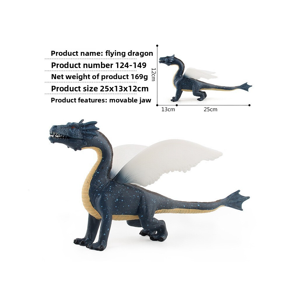 Jaws Ps (Black) Dragon Plastic Wild Sculpture With Articulated Jaw For ...