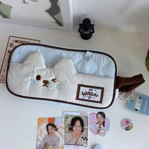 Pencil Cute Cat Case With Polyester Material For Students And Storage Efficiency 2
