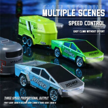TRASPED RC 1:64 Off-Road Truck Climbing Car Model Remote Control Electric Toy Gift Car Green with Luggage